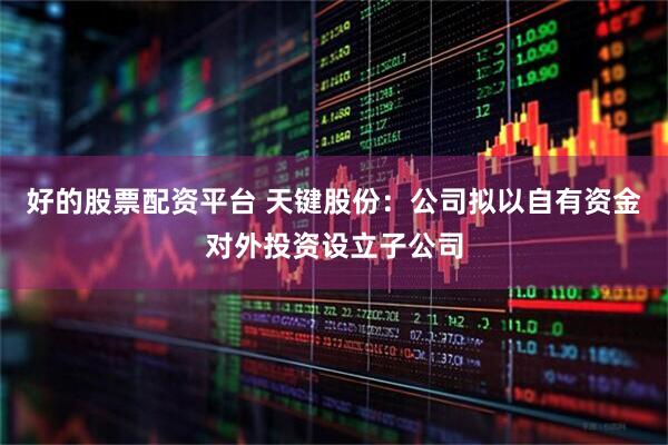好的股票配资平台 天键股份：公司拟以自有资金对外投资设立子公司